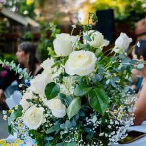 Classic Roses and Greenery.
